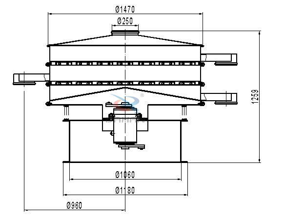 1500旋振篩外形尺寸